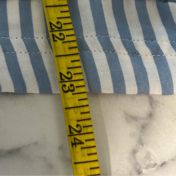 Torrid Blue and White Striped Snap Front Hooded Jacket Plus SIZE 0 (12) NWT - Picture 14 of 16